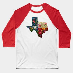 Texas Wildflowers - Texan Nature Baseball T-Shirt